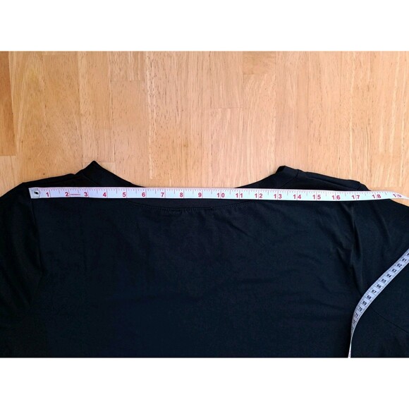 Zenana Long Sleeve V-Neck Pocket Tee Lot of 2 Blue & Black Women’s Size 2X - Picture 14 of 15